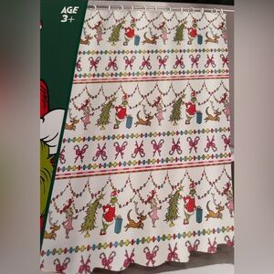 Grinch and Cindy Lou with max Christmas shower curtain new